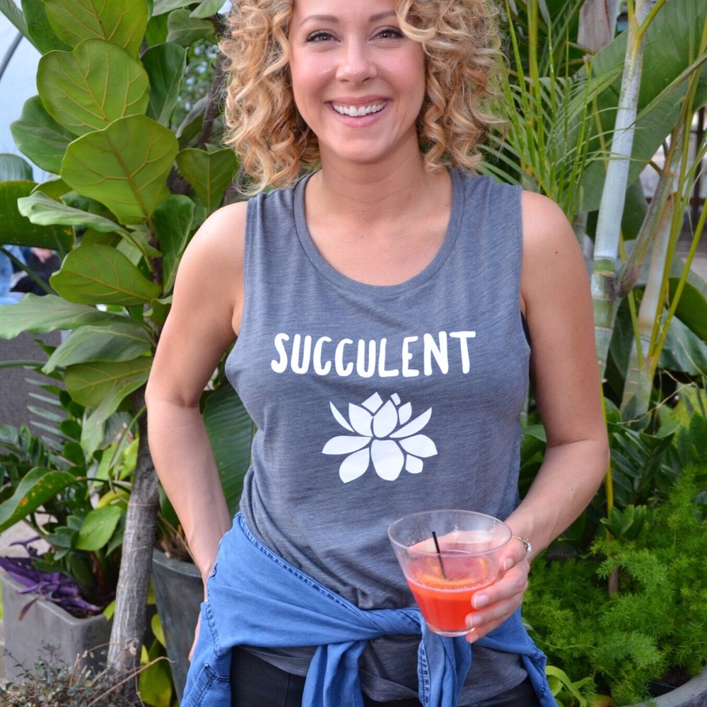 Grey muscle tank
